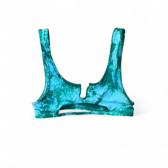 ♡︎ tie dye mossy green bikini top ♡︎ - Picture 1 of 6